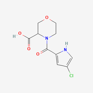 4-(4-chloro-1H-pyrrole-2-carbonyl)morpholine-3-carboxylic acid