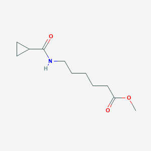 molecular formula C11H19NO3 B14907450 Methyl 6-(cyclopropanecarboxamido)hexanoate 