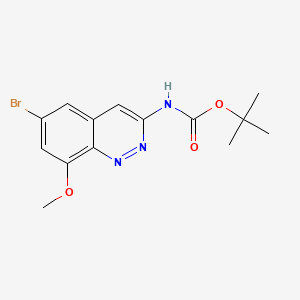 tert-Butyl (6-bromo-8-methoxycinnolin-3-yl)carbamate