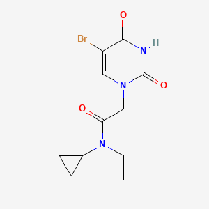 2-(5-Bromo-2,4-dioxo-3,4-dihydropyrimidin-1(2h)-yl)-N-cyclopropyl-N-ethylacetamide