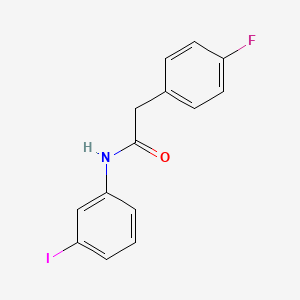 molecular formula C14H11FINO B14907491 2-(4-fluorophenyl)-N-(3-iodophenyl)acetamide 