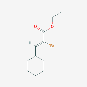 (Z)-2-bromo-3-cyclohexyl-acrylic acid ethyl ester