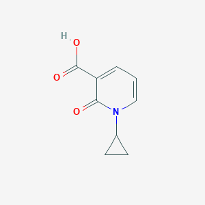 molecular formula C9H9NO3 B1490751 1-Cyclopropyl-2-oxo-1,2-dihydropyridine-3-carboxylic acid CAS No. 1267425-40-0
