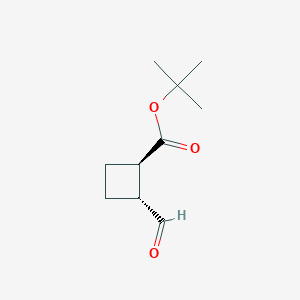 rel-(1R,2R)-tert-Butyl 2-formylcyclobutanecarboxylate