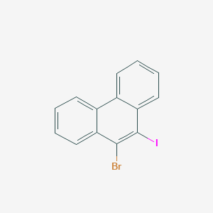 molecular formula C14H8BrI B14907521 9-Bromo-10-iodophenanthrene 