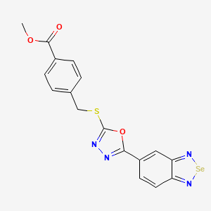 molecular formula C17H12N4O3SSe B14907526 A|A Fibrillization modulator 1 