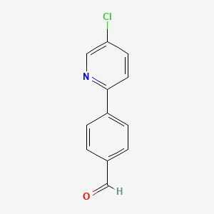 molecular formula C12H8ClNO B1490755 4-(5-氯吡啶-2-基)苯甲醛 CAS No. 1255637-13-8