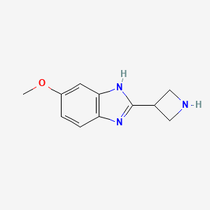 molecular formula C11H13N3O B1490756 2-アゼチジン-3-イル-5-メトキシ-1H-ベンゾイミダゾール CAS No. 1428233-41-3