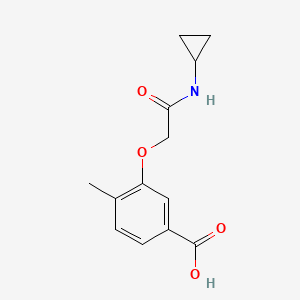 3-(2-(Cyclopropylamino)-2-oxoethoxy)-4-methylbenzoic acid