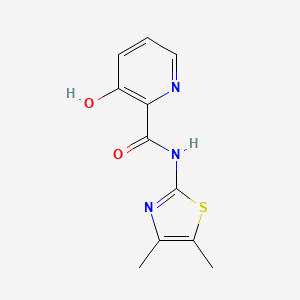 molecular formula C11H11N3O2S B14907572 n-(4,5-Dimethylthiazol-2-yl)-3-hydroxypicolinamide 