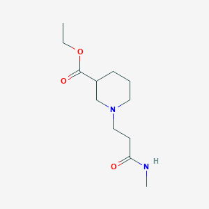 molecular formula C12H22N2O3 B14907583 Ethyl 1-(3-(methylamino)-3-oxopropyl)piperidine-3-carboxylate 