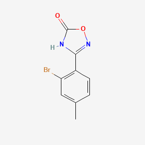 molecular formula C9H7BrN2O2 B14907589 3-(2-Bromo-4-methylphenyl)-1,2,4-oxadiazol-5(2H)-one 