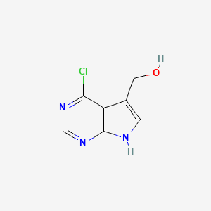 (4-Chloro-7H-pyrrolo[2,3-d]pyrimidin-5-yl)methanol