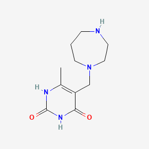 5-(1,4-diazepan-1-ylmethyl)-6-methylpyrimidine-2,4(1H,3H)-dione
