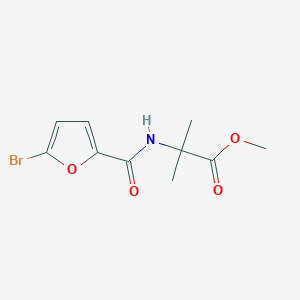 molecular formula C10H12BrNO4 B14907630 Methyl 2-(5-bromofuran-2-carboxamido)-2-methylpropanoate 