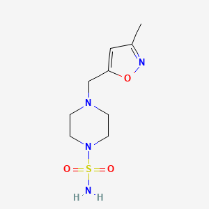 4-((3-Methylisoxazol-5-yl)methyl)piperazine-1-sulfonamide