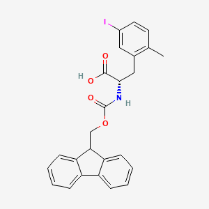 molecular formula C25H22INO4 B14907645 Fmoc-Phe(2-Me, 5-I)-OH 