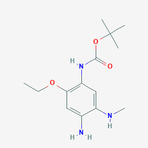 tert-Butyl (4-amino-2-ethoxy-5-(methylamino)phenyl)carbamate