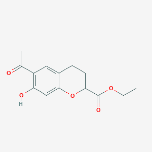 Ethyl 6-acetyl-7-hydroxychroman-2-carboxylate