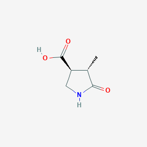 molecular formula C6H9NO3 B14907675 (3S,4S)-4-methyl-5-oxopyrrolidine-3-carboxylic acid 