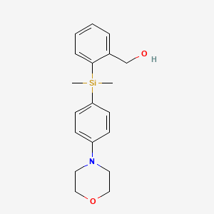 molecular formula C19H25NO2Si B1490768 (2-(Dimethyl(4-morpholinophenyl)silyl)phenyl)methanol CAS No. 1217863-17-6