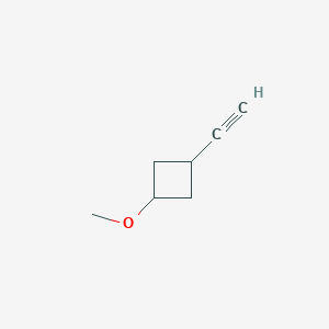 molecular formula C7H10O B14907698 1-Ethynyl-3-methoxycyclobutane 