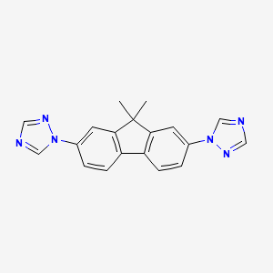 1,1'-(9,9-Dimethyl-9H-fluorene-2,7-diyl)bis(1H-1,2,4-triazole)