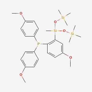 (2-(1,1,1,3,5,5,5-Heptamethyltrisiloxan-3-yl)-4-methoxyphenyl)bis(4-methoxyphenyl)phosphane