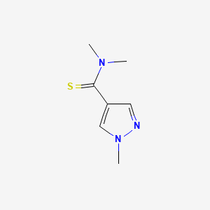 molecular formula C7H11N3S B14907785 n,n,1-Trimethyl-1h-pyrazole-4-carbothioamide 