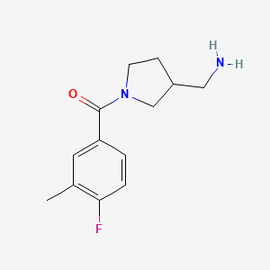 (3-(Aminomethyl)pyrrolidin-1-yl)(4-fluoro-3-methylphenyl)methanone