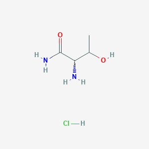 molecular formula C4H11ClN2O2 B14907813 (2S)-2-Amino-3-hydroxybutanamide hydrochloride 