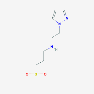 n-(2-(1h-Pyrazol-1-yl)ethyl)-3-(methylsulfonyl)propan-1-amine