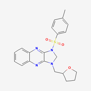 1-[(4-methylphenyl)sulfonyl]-3-(tetrahydrofuran-2-ylmethyl)-2,3-dihydro-1H-imidazo[4,5-b]quinoxaline