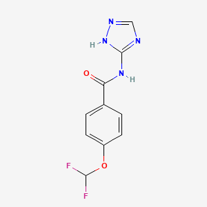 molecular formula C10H8F2N4O2 B14907841 4-(difluoromethoxy)-N-(4H-1,2,4-triazol-3-yl)benzamide 