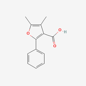 molecular formula C13H12O3 B1490787 4,5-Dimethyl-2-phenylfuran-3-carboxylic acid CAS No. 4414-38-4