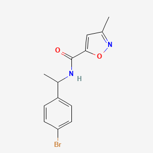 n-(1-(4-Bromophenyl)ethyl)-3-methylisoxazole-5-carboxamide