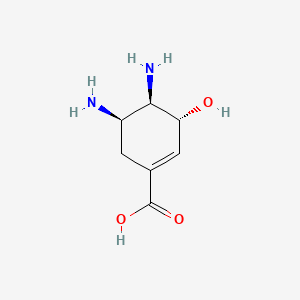 (3R,4R,5R)-4,5-Diamino-3-hydroxycyclohex-1-ene-1-carboxylic acid