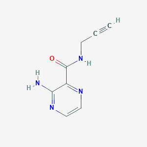 molecular formula C8H8N4O B14907915 3-amino-N-(prop-2-yn-1-yl)pyrazine-2-carboxamide 