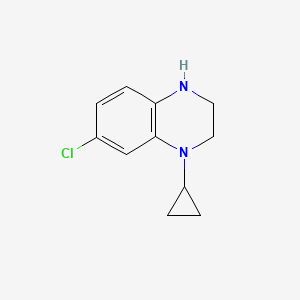 molecular formula C11H13ClN2 B1490792 7-Chloro-1-cyclopropyl-1,2,3,4-tetrahydroquinoxaline CAS No. 1363405-05-3