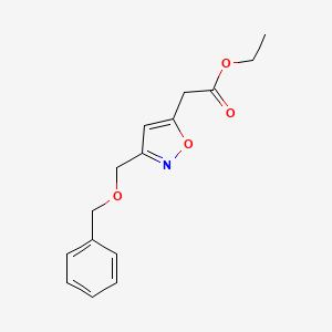 Ethyl 2-(3-((benzyloxy)methyl)isoxazol-5-yl)acetate