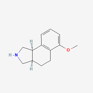 molecular formula C13H17NO B14907953 rel-(3aR,9bR)-6-Methoxy-2,3,3a,4,5,9b-hexahydro-1H-benzo[e]isoindole 