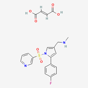 1-(5-(4-Fluorophenyl)-1-(pyridin-3-ylsulfonyl)-1H-pyrrol-3-yl)-N-methylmethanamine fumarate