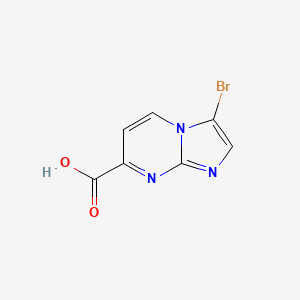 molecular formula C7H4BrN3O2 B14907971 3-Bromoimidazo[1,2-a]pyrimidine-7-carboxylic acid 