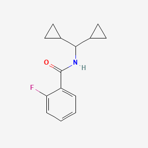 N-(dicyclopropylmethyl)-2-fluorobenzamide