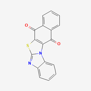 molecular formula C17H8N2O2S B14907982 Benzimidazo[2,1-b]naphtho[2,3-d]thiazole-7,12-dione 