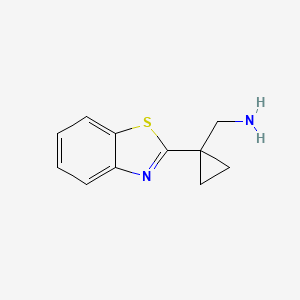 molecular formula C11H12N2S B1490800 (1-(Benzo[D]thiazol-2-YL)cyclopropyl)methanamine CAS No. 1482040-49-2