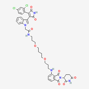 molecular formula C43H42Cl2N6O9 B14908009 GSK3beta degrader 1 