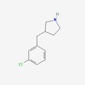 molecular formula C11H14ClN B1490801 3-[(3-Chlorophenyl)methyl]pyrrolidine CAS No. 1158764-50-1