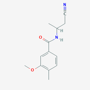 molecular formula C13H16N2O2 B14908018 N-(1-cyanopropan-2-yl)-3-methoxy-4-methylbenzamide 