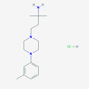 2-Methyl-4-[4-(3-methylphenyl)piperazin-1-yl]butan-2-amine hydrochloride